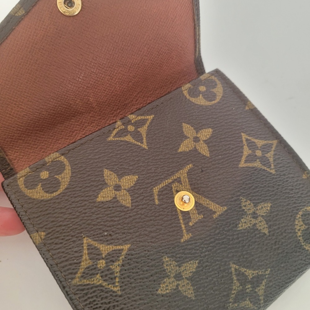 Louis Vuitton Monogram Porte Billets Cartes Credit Wallet Brown AN0920 Vintage - Picture 7 of 12